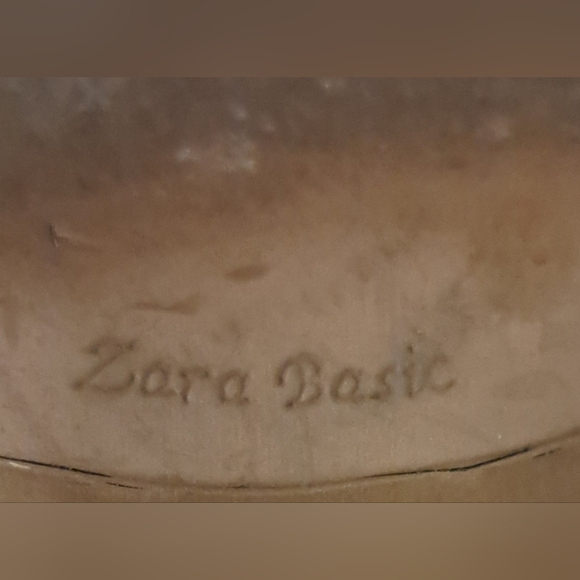 Zara Black Embellished Leather Moto Indie Ankle Bootie Boot Heel Shoe SZ 8 - Picture 8 of 9